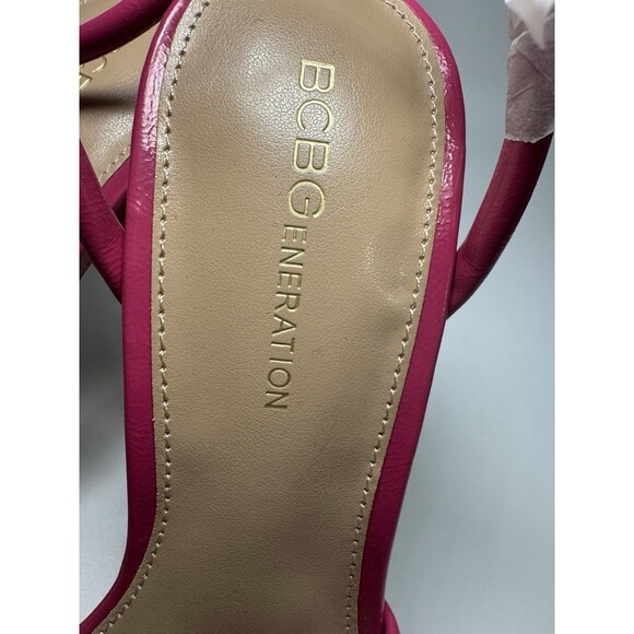 New BCBG KENDI VIVA STRAPPY PINK WOMEN'S HEELS Size 7 - Picture 12 of 15